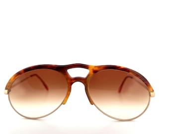 Vintage 80s Bugatti 64900 Sunglasses Size Large Made in France