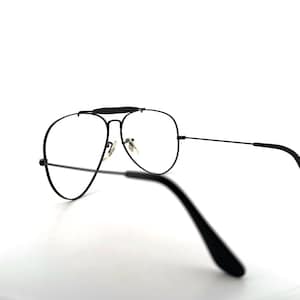 Vintage B&L Black Ray Ban Outdoorsman Eyeglasses Frames Size 62-14 Made in USA image 3
