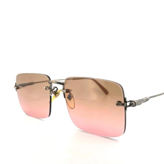 Vintage Jean Paul Gaultier 55-6110 Rimless Sunglasses Medium JPG  