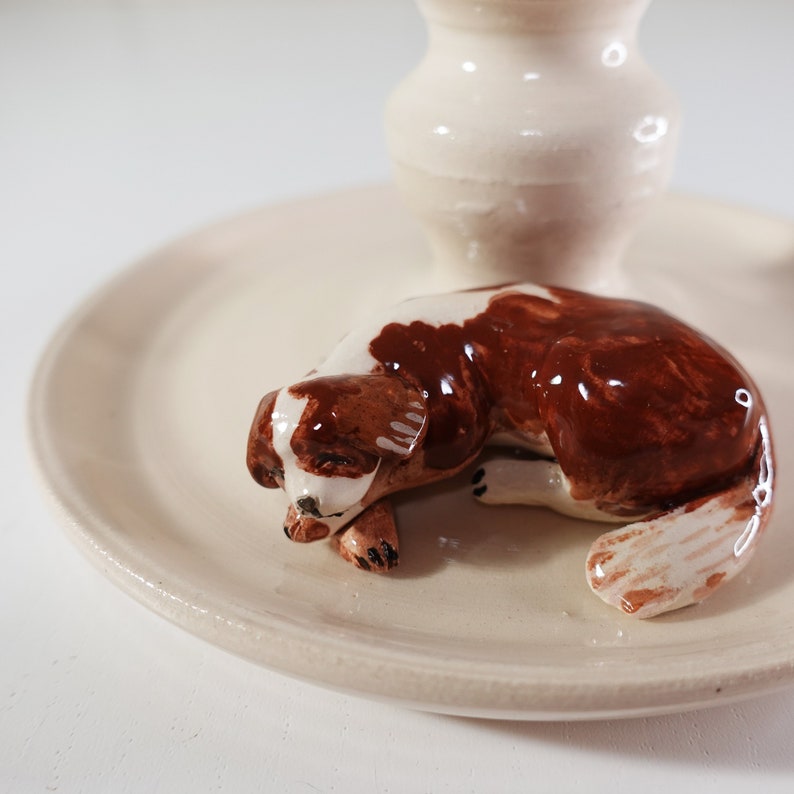 Personnalisé Bougeoir céramique fait main avec votre animal de compagnie, cadeaux céramique personnalisé objet décoratif poterie image 3