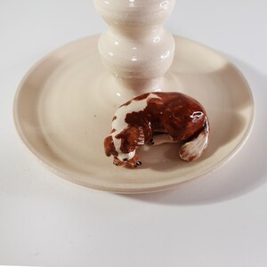 Personnalisé Bougeoir céramique fait main avec votre animal de compagnie, cadeaux céramique personnalisé objet décoratif poterie image 4