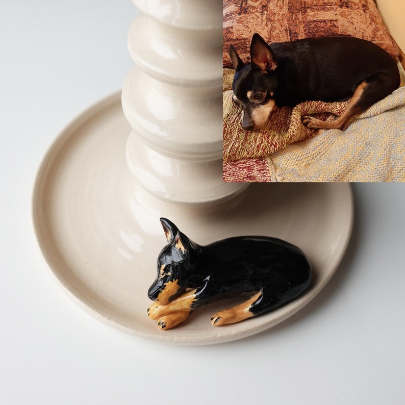 Personnalisé Bougeoir céramique fait main avec votre animal de compagnie, cadeaux céramique personnalisé objet décoratif poterie image 7
