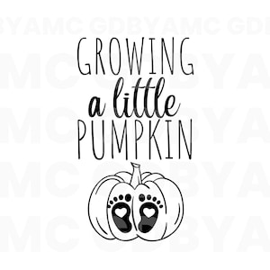 Faire pousser un peu de citrouille SVG, Png, Eps, Dxf, Pdf, fichier de découpe numérique, Cricut Maker, Silhouette Cameo 4