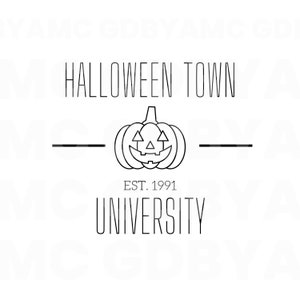Halloween town est 91  SVG | Happy Halloween SVG | Halloween Shirt svg | Fall svg | PNG Sublimation | Cricut Cut Files | Silhouette Cameo 4