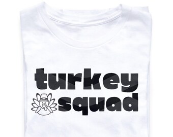 Turkey Squad SVG / Happy Halloween SVG / Camicia di Halloween SVG / Autunno SVG / Sublimazione PNG / Cricut Cut Files / Silhouette Cameo 4