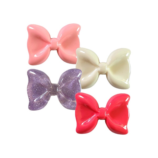 Bow Tie Ribbon Kawaii Cabochon Flatbacks 2 pieces