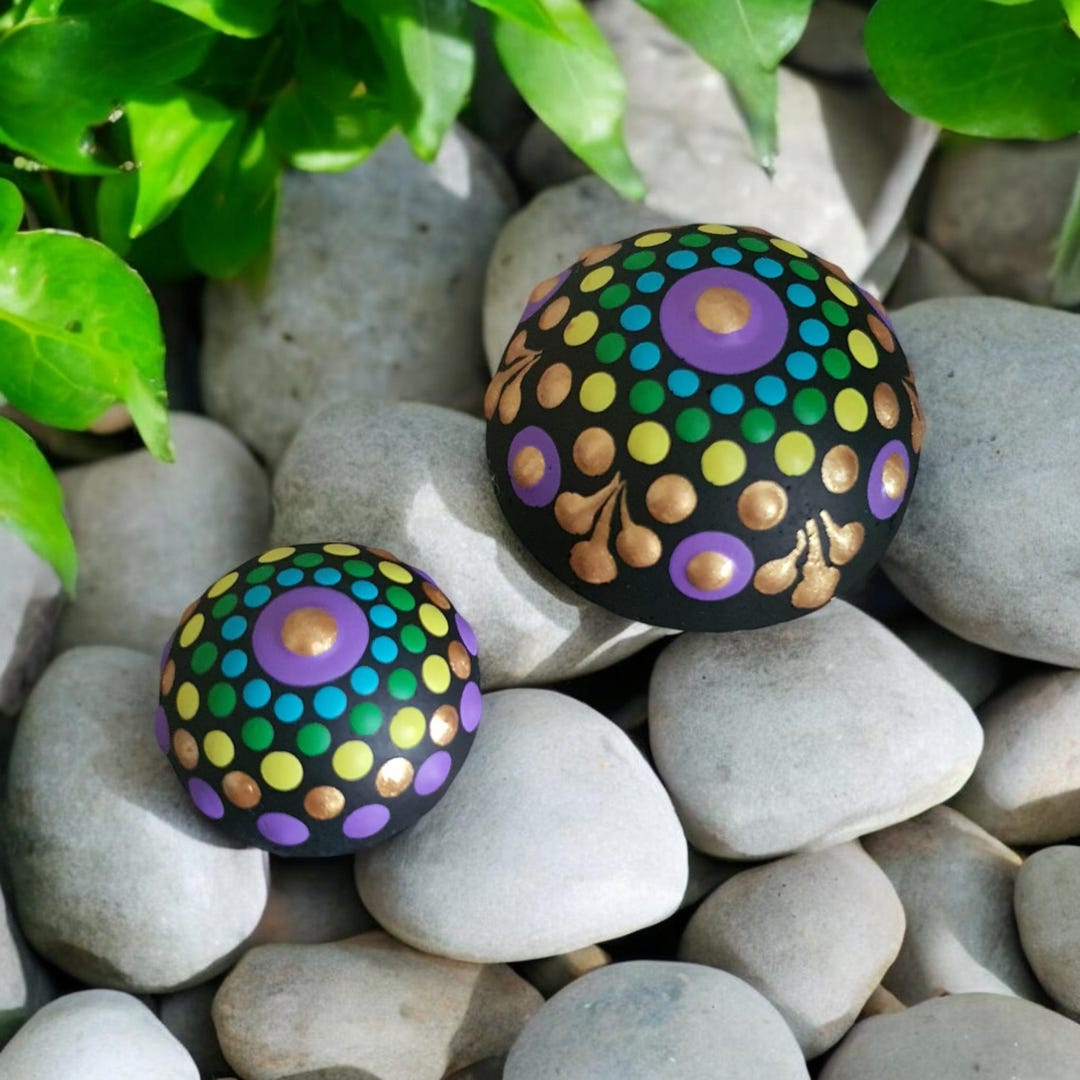 Painting Model Plaster Rocks Set of 15 Blank Plaster Mixed Mini Rocks - Dot Art - Rock Painting ...