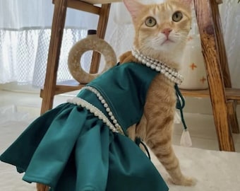 Traditional Teal Lehenga Choli for Cats and Dogs - Ethnic Pet Attire