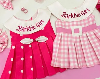 Barbie-inspired Pet Dress - Handmade Personalized Dog and Cat Costume