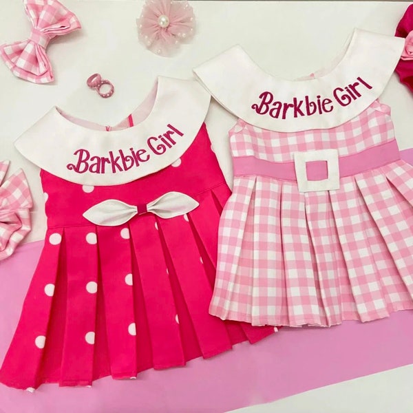 Barbie-inspired Pet Dress - Handmade Personalized Dog and Cat Costume