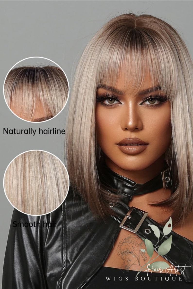 Synthetic Women's Wig Women's Wigs Bob Haircut Wig Etsy