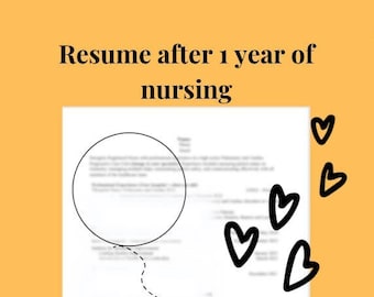 CV-sjabloon na 1 jaar verpleegkunde