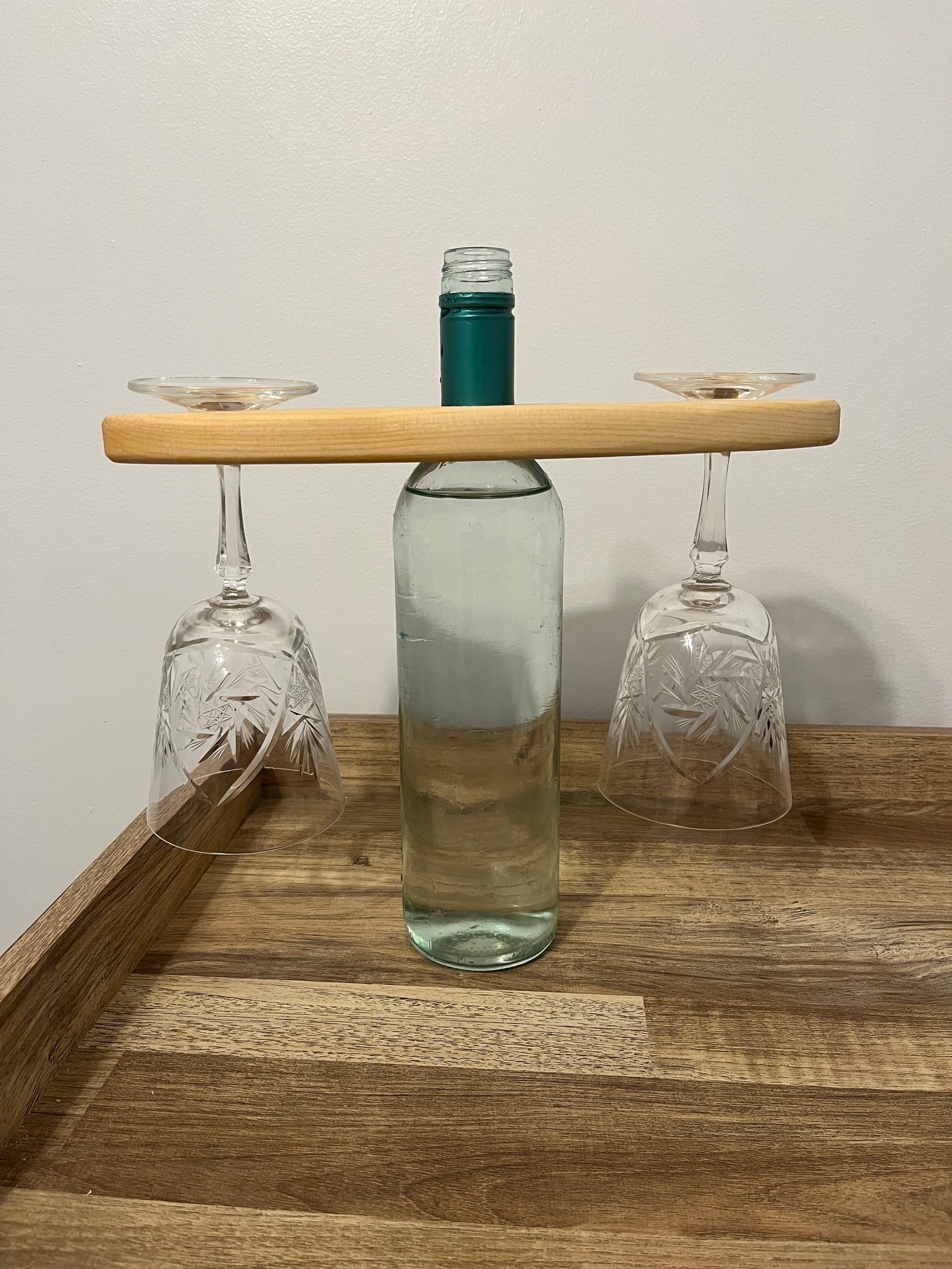 Wine Glass Base Router Bit Wine Glass Bottle Caddy Woodworking Pattern Template CNC Router Files ...