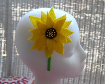 Sunflower Headband Flower Headband Fall Headband Yellow Flower Headband Little Girl Headband Little Girls Flower Headband