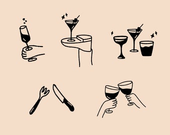 CHEERS Suite Illustrations | Digital Download