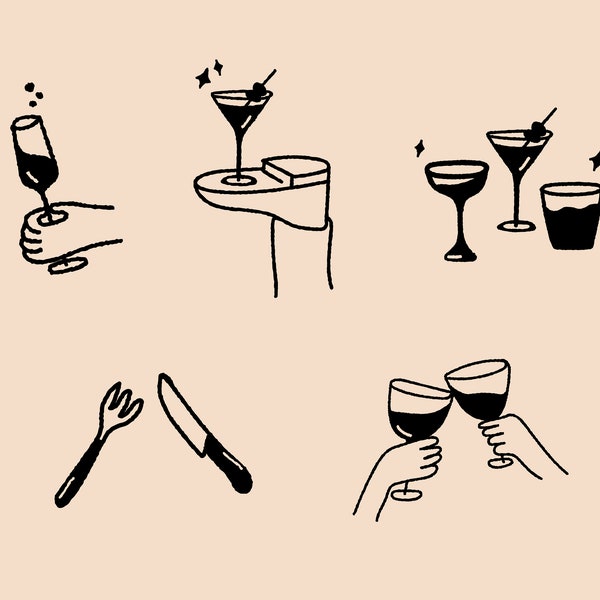 CHEERS Suite Illustrations | Digital Download