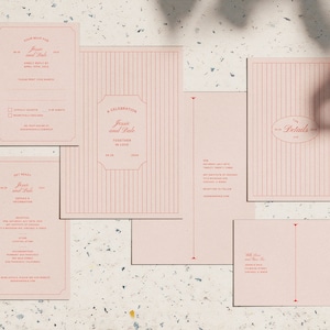 SOIRÉE DIY Wedding Invite Suite / Plantilla totalmente editable / Descarga digital para papelería de bodas / Imprimible / Mínimo + Moderno