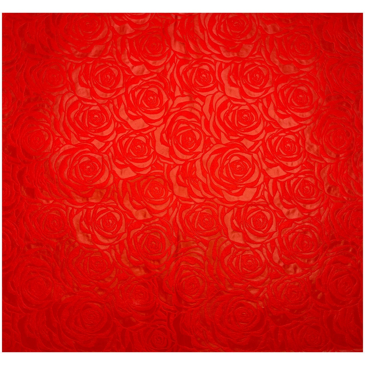 Red Floral Wrapping Paper - 20 Sheets
