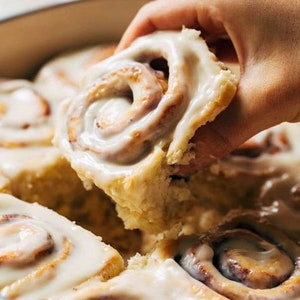Receita de rolos de canela caseiros fáceis, download digital para impressão