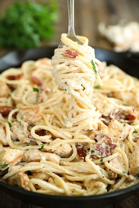 Cream Cheese Bacon Chicken Pasta RECIPE Digital Download Printable - Etsy