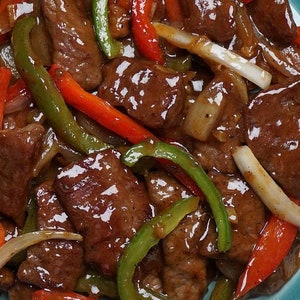 Pepper Steak Stir-Fry Recipe Digital Download Printable