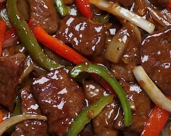Pepper Steak Stir-Fry Recipe Digital Download Printable
