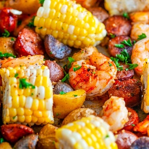 Sheet Pan Shrimp Boil RECIPE Digital Download Printable - Etsy