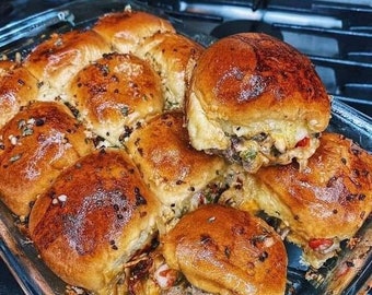 Philly Cheesesteak Sliders RECIPE Digital Download Printable