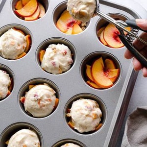 Peach Upside Down Mini Cakes RECIPE Digital Download Printable