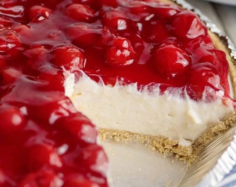 Cherry Cream Cheese Pie RECIPE Digital Download Printable
