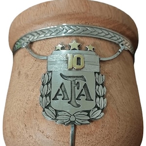Argentinian Mate Guarda Argentina Campeon Afa, Tres Estrellas Argentina 10 madera Calden Argentina