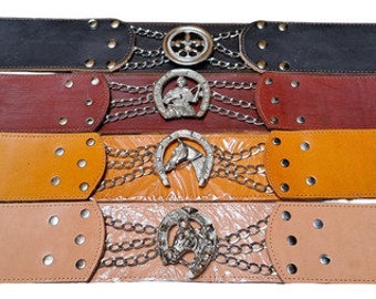 Argentinian Rastra Gaucho 100% Cuero N3 Argentine Gaucho Leather Belt Argentina Tradition