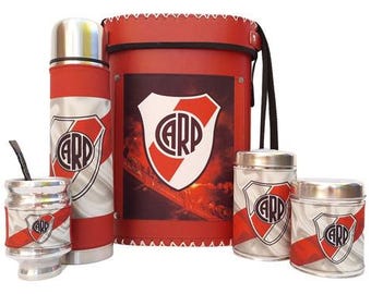 River Plate Mate-set: 6-delige voetbalfanset Argentinië