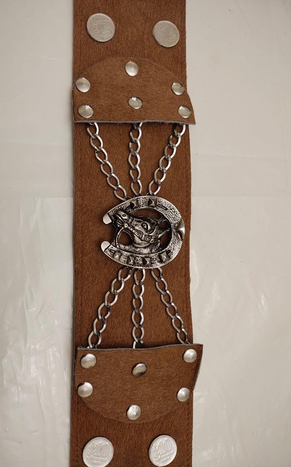 Argentinian Belt Rastra Gaucho 100% Cuero N4 Adulto  display picture 3