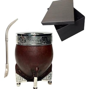 Argentinian Mate Imperial Exclusivo + Caja Packing + Bombilla Picoloro Argentina