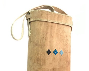 Porta Termo Matera de Cuero Crudo Jaleña Artesanal Argentinien