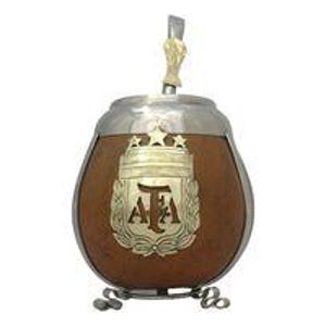 Argentinian Mate y Bombilla Afa, Selección Argentina, Cerámica y Alpaca Mate Tea Cup