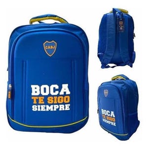 Argentine Mochila Boca Juniors Urbana Escolares Ergonomicas + Pasion Argentina
