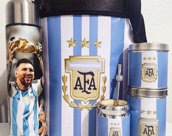 Argentijnse Messi Mate-set Matero Argentina Campeón Argentina
