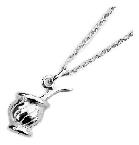 Conjunto Cadenita Collar Dije Mate - Plata 925- El Regalo Perfecto! Handmade Argentina