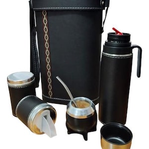 Argentinian Mate Set Eco Leather Stainless Steel Termo Cup Etsy argentinian-mate-set-eco-leather-stainless-steel-termo-cup-etsy