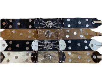 Argentine Gaucho Leather Belt: Cuero Rastra Cinturon, Adulto N4