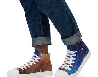 Men’s  Galaxy hi top shoes - Carina nebula, James Webb Telescope, NASA, Astronomy, Outer Space, Deep space, Space Exploration Active