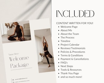 Health Coach Welcome Packet, Editable Client Onboarding Template, Nutrition & Wellness Coaching Forms, Intake, Agreement, Contract, Canva