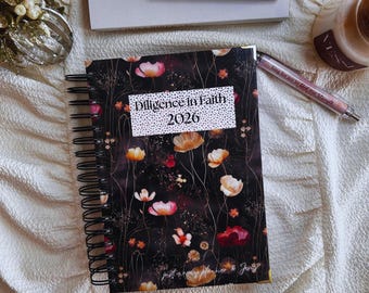 Faith-Based Planner with Weekly Layout, Goal Setting, and Prayer Log | Undated 12-Month Journal for Christians