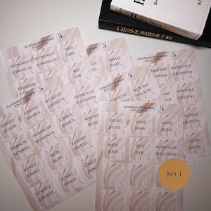 Christian Bible Tabs, Bible index tabs, Bible study supplies, Bible dividers for men and women