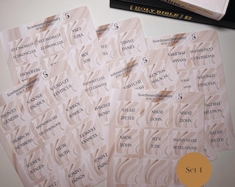 Christian Bible Tabs, Bible index tabs, Bible study supplies, Bible dividers for men and women