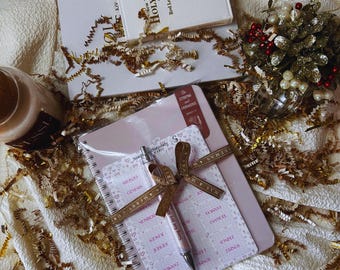 Bible Study Essentials Bundle | Christian Gift Set for Women | Notebook, Bible Tabs, Scripture Pen & Bookmark | Faith Stationery