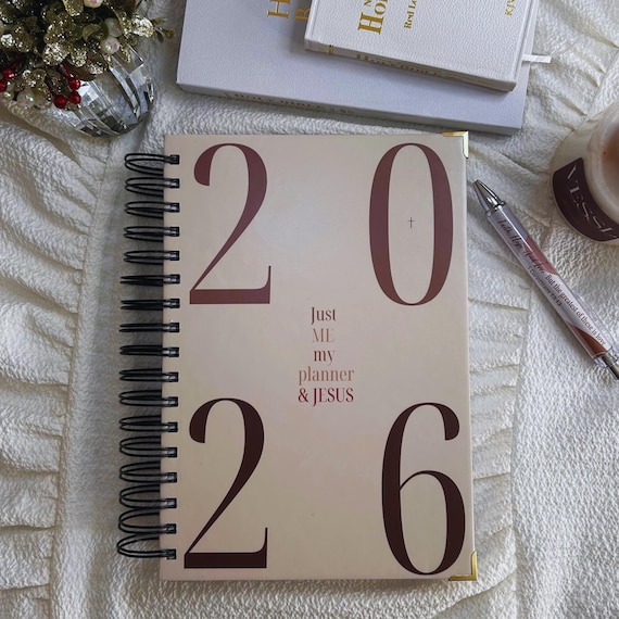 Undated Christian Planner, Christian Christmas gift for women, Faith Planner 2026