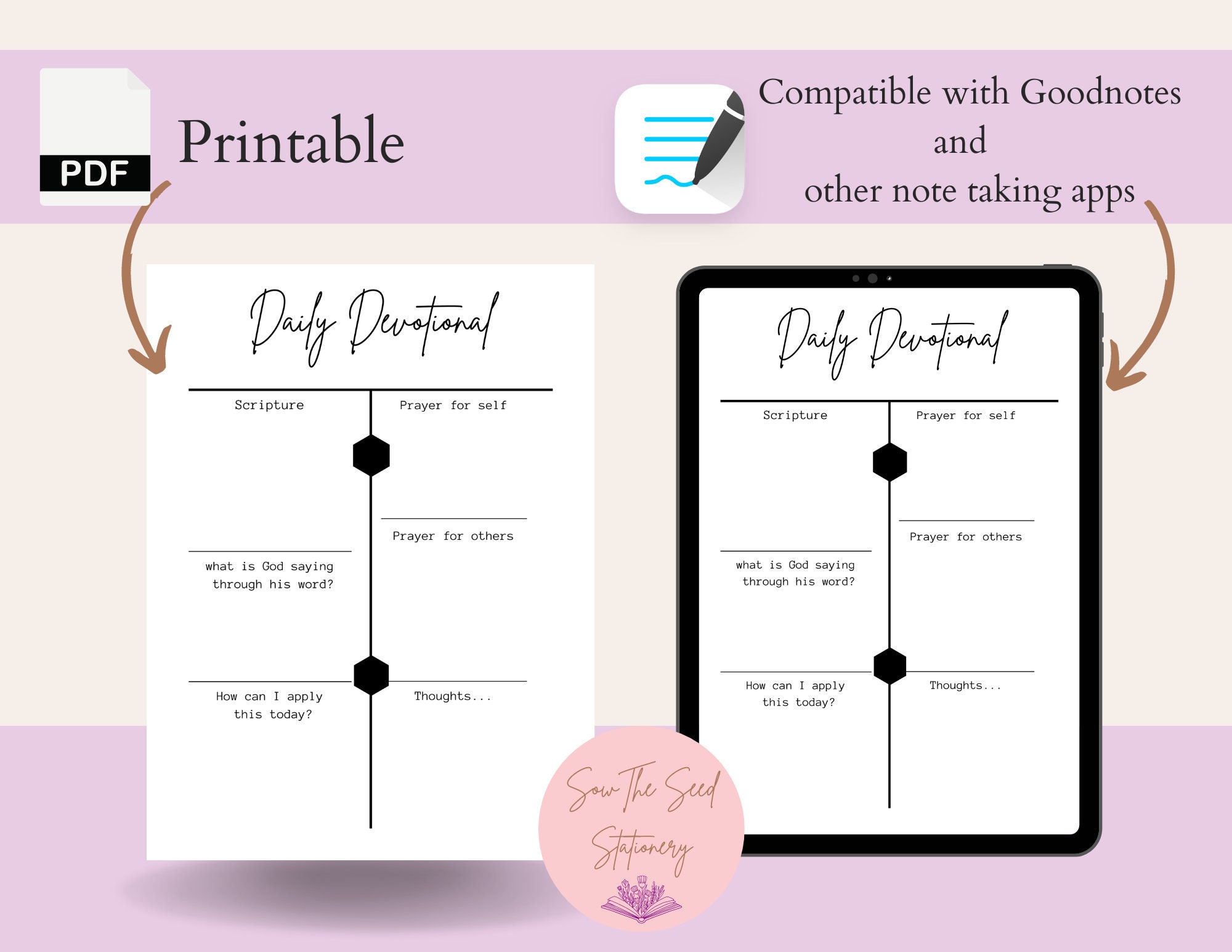 Devotional, Templates Devotional, Daily Prayer, Printable Daily ...